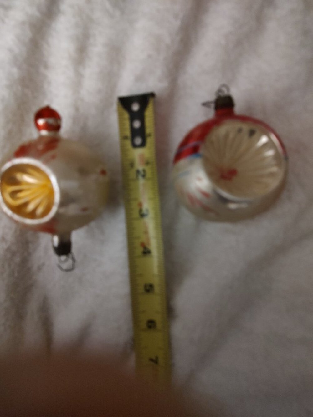 CHRISTMAS ORNAMENTS VINTAGE GLASS 12